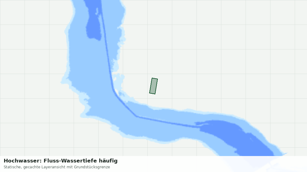 Statische Kartenansicht: Hochwasser: Fluss-Wassertiefe häufig
