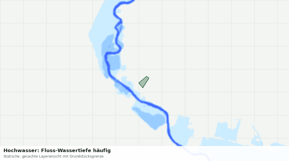 Statische Kartenansicht: Hochwasser: Fluss-Wassertiefe häufig