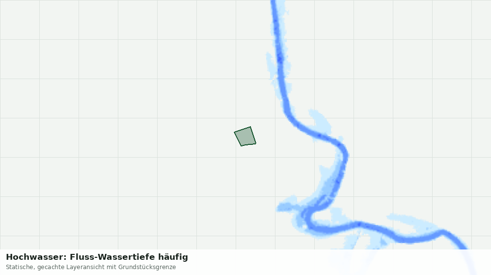 Statische Kartenansicht: Hochwasser: Fluss-Wassertiefe häufig