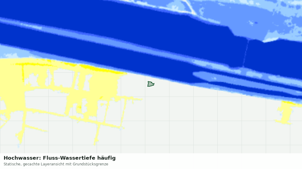 Statische Kartenansicht: Hochwasser: Fluss-Wassertiefe häufig