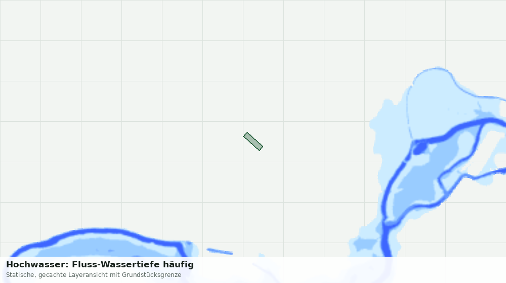 Statische Kartenansicht: Hochwasser: Fluss-Wassertiefe häufig