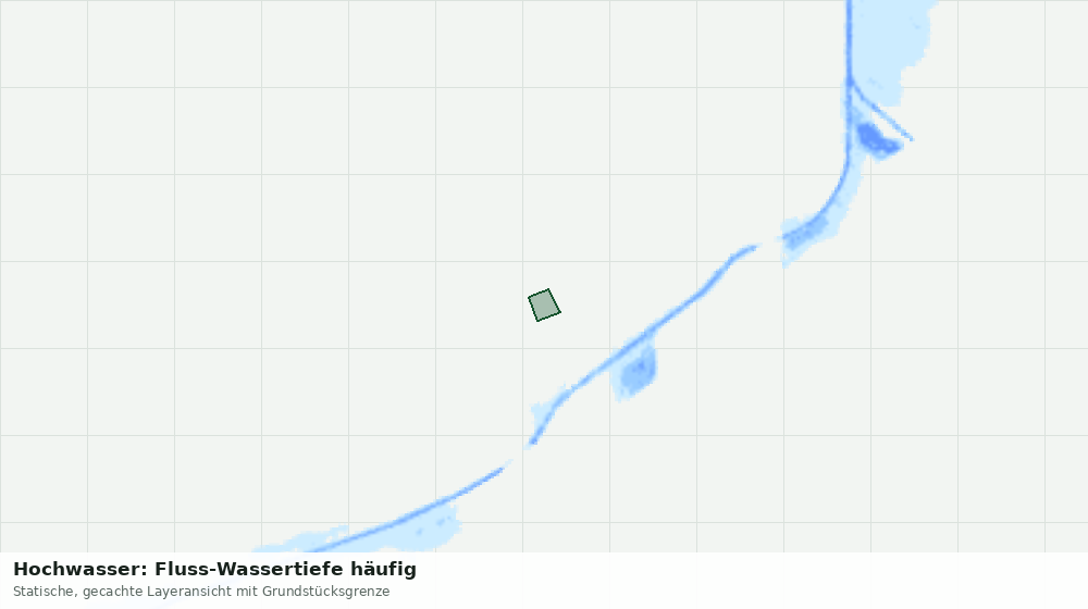 Statische Kartenansicht: Hochwasser: Fluss-Wassertiefe häufig