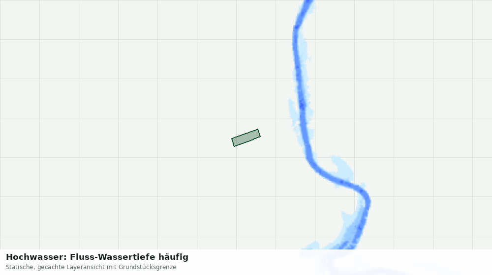 Statische Kartenansicht: Hochwasser: Fluss-Wassertiefe häufig