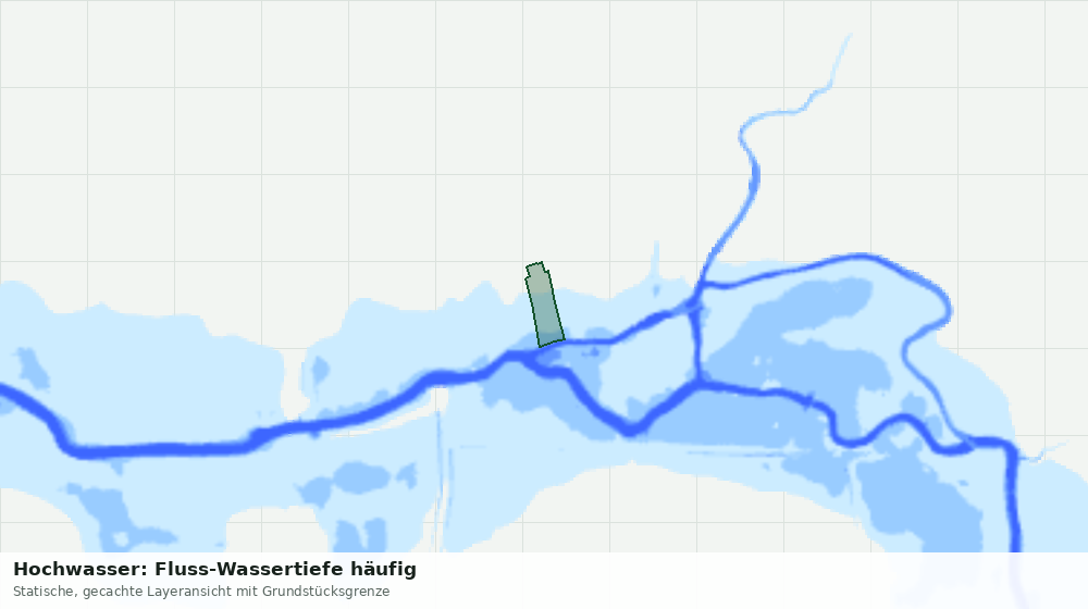 Statische Kartenansicht: Hochwasser: Fluss-Wassertiefe häufig