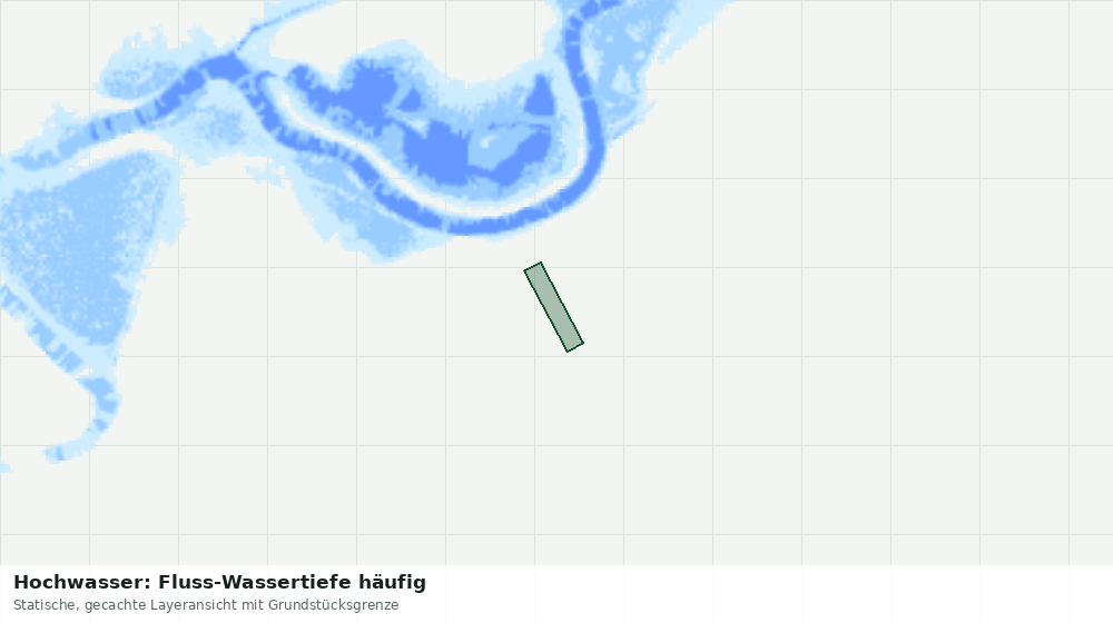 Statische Kartenansicht: Hochwasser: Fluss-Wassertiefe häufig