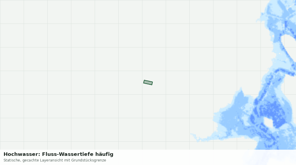 Statische Kartenansicht: Hochwasser: Fluss-Wassertiefe häufig
