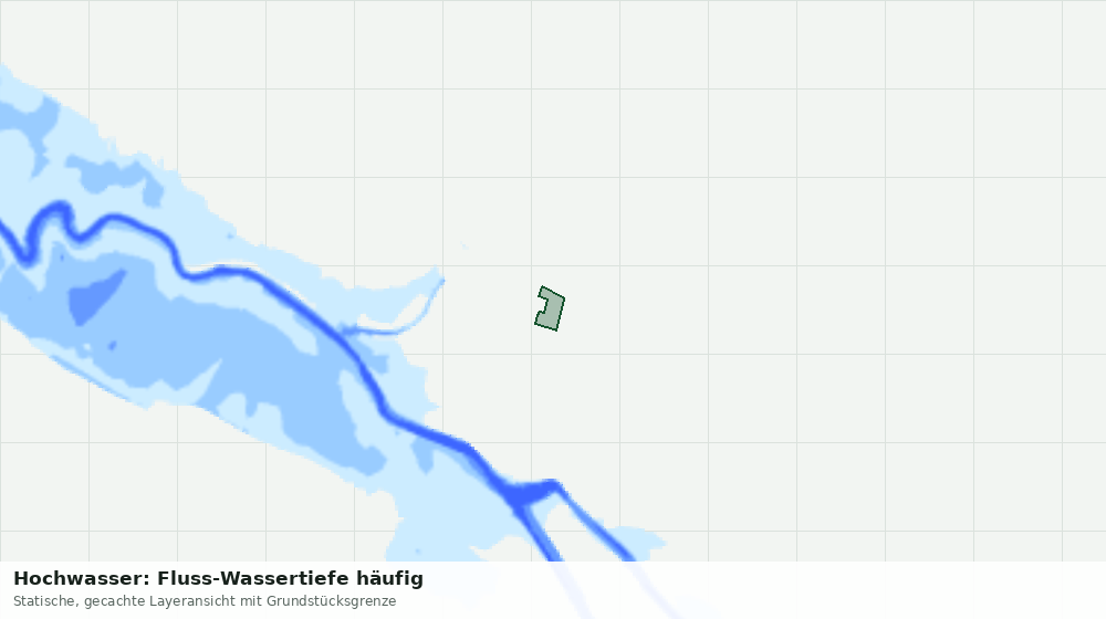 Statische Kartenansicht: Hochwasser: Fluss-Wassertiefe häufig