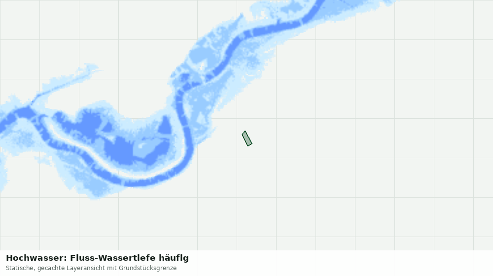 Statische Kartenansicht: Hochwasser: Fluss-Wassertiefe häufig