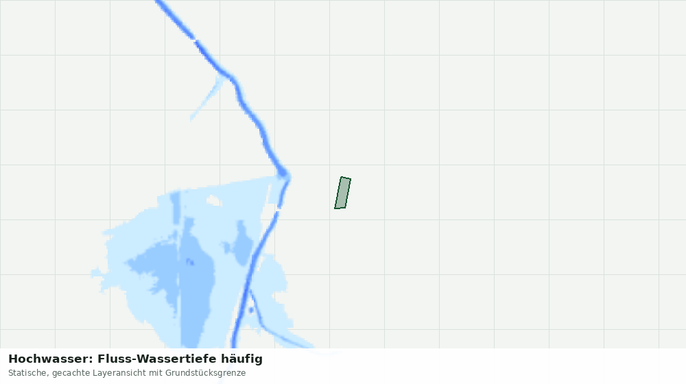 Statische Kartenansicht: Hochwasser: Fluss-Wassertiefe häufig