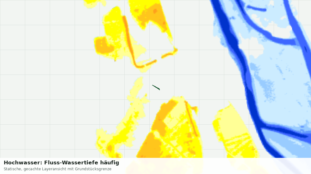 Statische Kartenansicht: Hochwasser: Fluss-Wassertiefe häufig