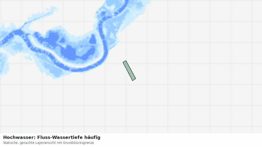 Statische Kartenansicht: Hochwasser: Fluss-Wassertiefe häufig