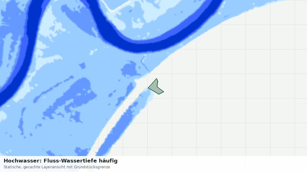 Statische Kartenansicht: Hochwasser: Fluss-Wassertiefe häufig