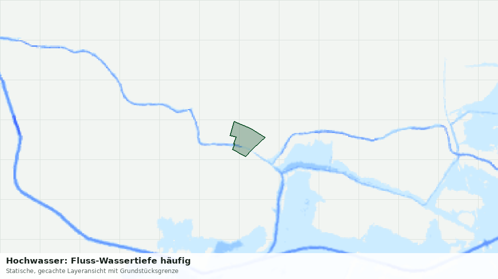 Statische Kartenansicht: Hochwasser: Fluss-Wassertiefe häufig