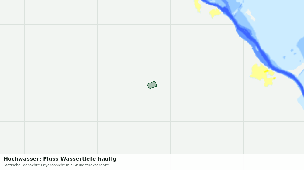 Statische Kartenansicht: Hochwasser: Fluss-Wassertiefe häufig