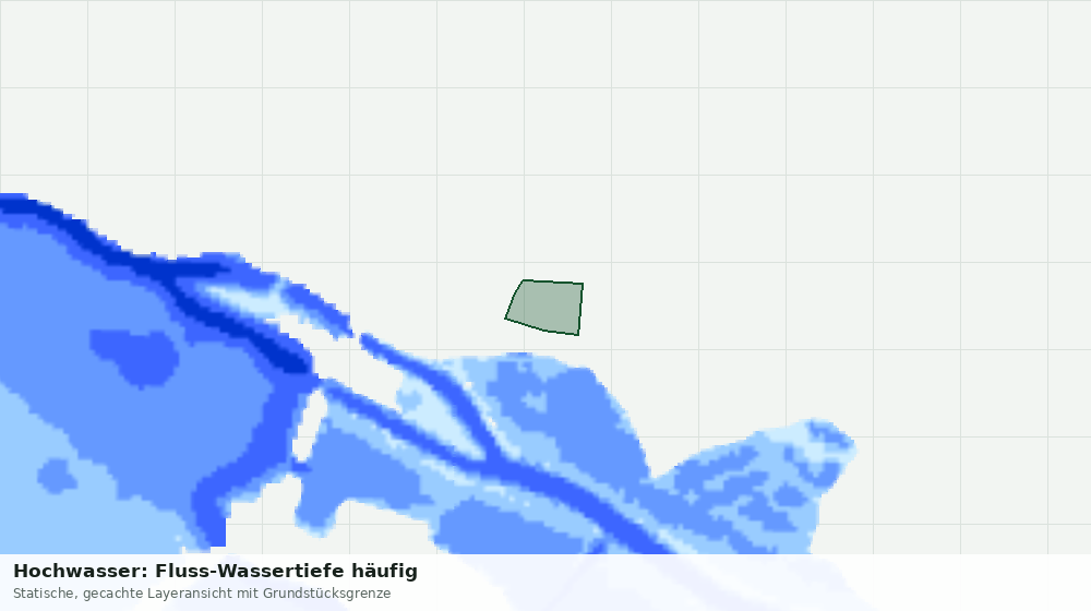Statische Kartenansicht: Hochwasser: Fluss-Wassertiefe häufig