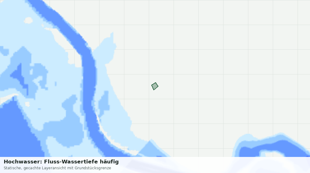 Statische Kartenansicht: Hochwasser: Fluss-Wassertiefe häufig