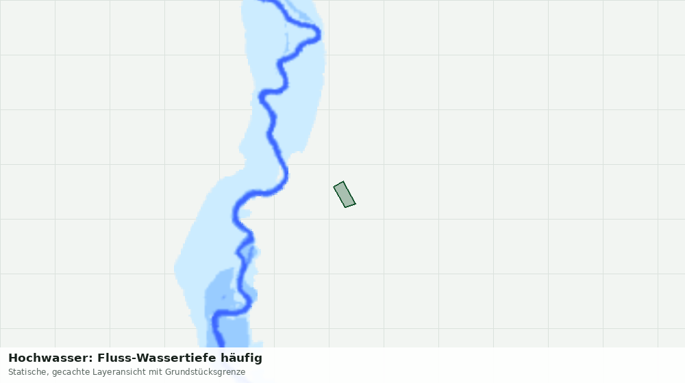 Statische Kartenansicht: Hochwasser: Fluss-Wassertiefe häufig