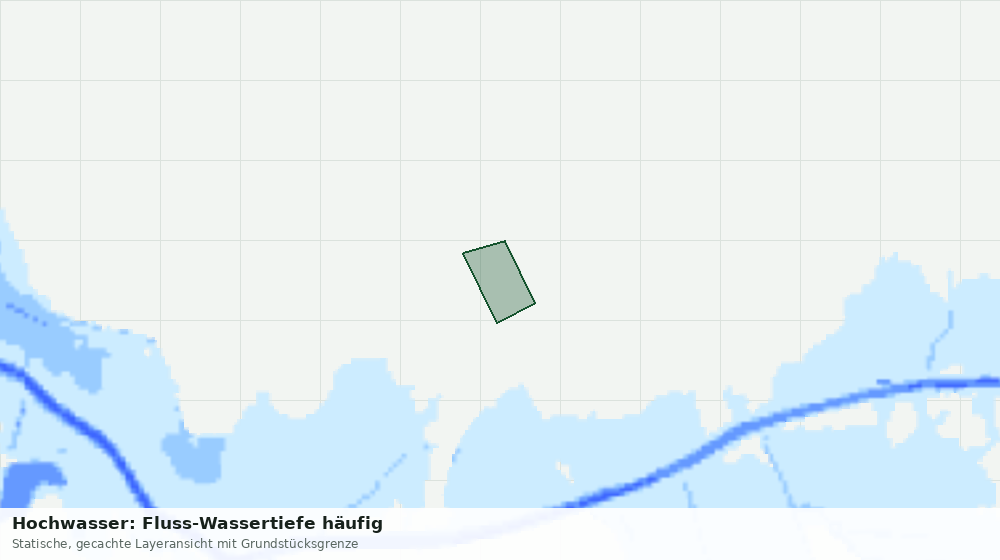 Statische Kartenansicht: Hochwasser: Fluss-Wassertiefe häufig