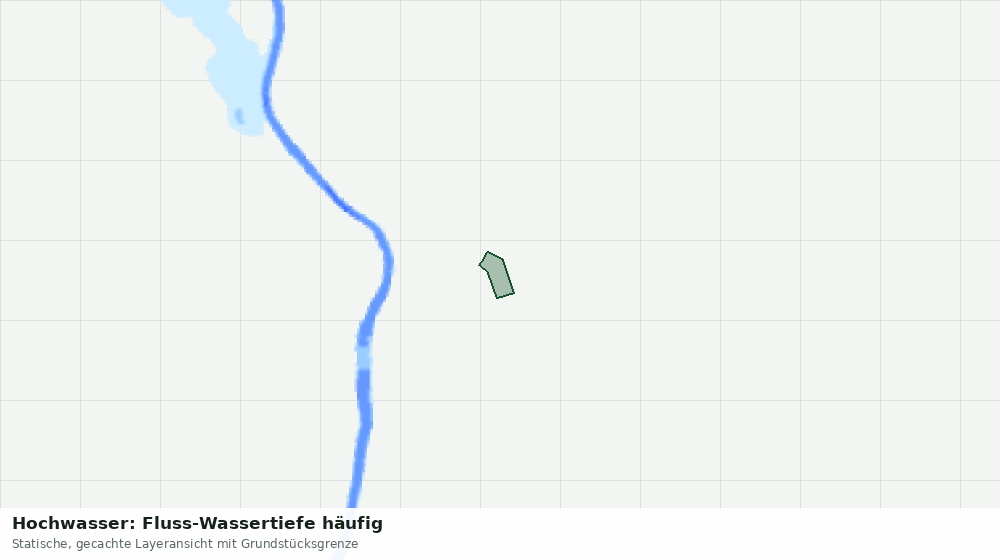 Statische Kartenansicht: Hochwasser: Fluss-Wassertiefe häufig