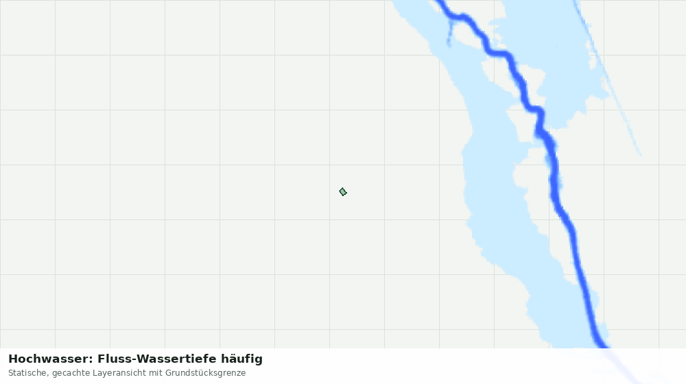 Statische Kartenansicht: Hochwasser: Fluss-Wassertiefe häufig