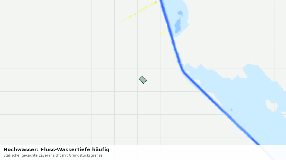 Statische Kartenansicht: Hochwasser: Fluss-Wassertiefe häufig