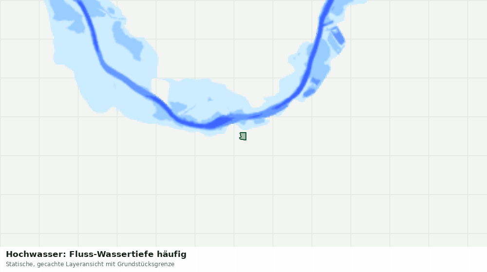 Statische Kartenansicht: Hochwasser: Fluss-Wassertiefe häufig