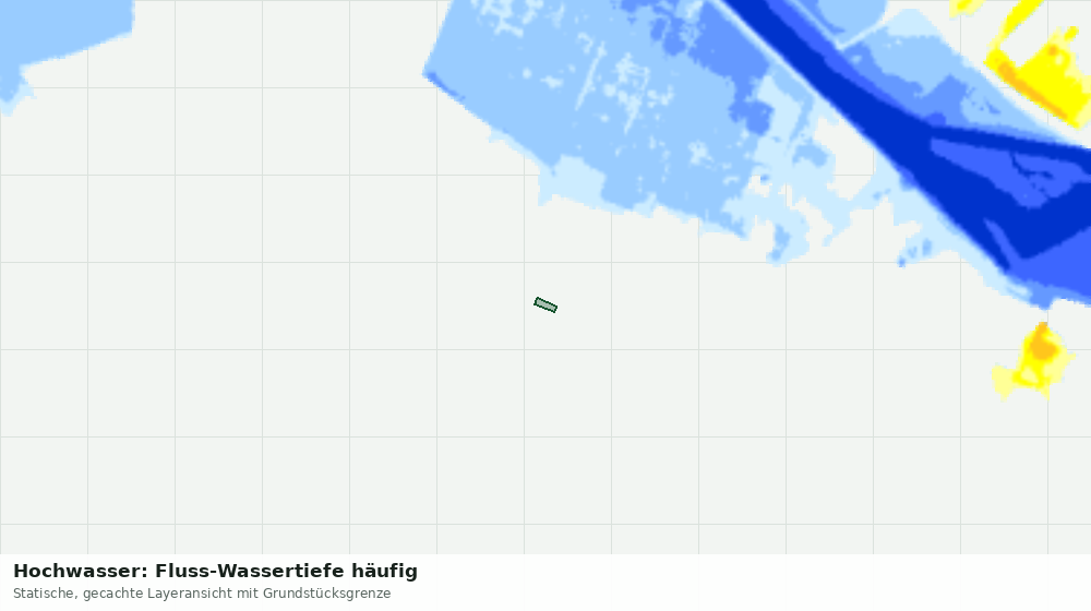 Statische Kartenansicht: Hochwasser: Fluss-Wassertiefe häufig