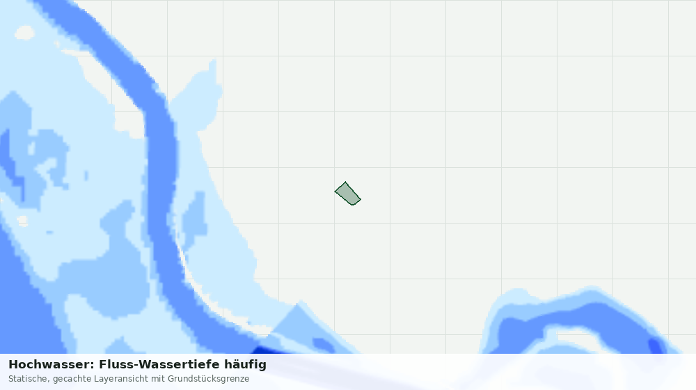 Statische Kartenansicht: Hochwasser: Fluss-Wassertiefe häufig