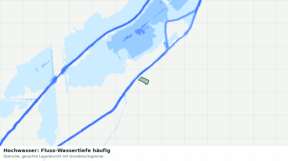Statische Kartenansicht: Hochwasser: Fluss-Wassertiefe häufig