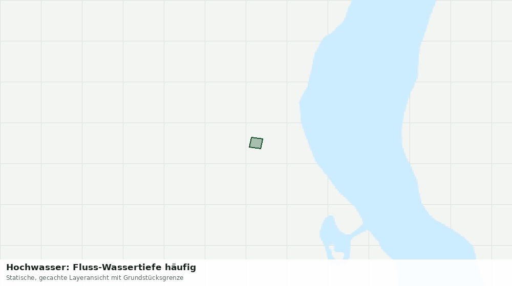Statische Kartenansicht: Hochwasser: Fluss-Wassertiefe häufig