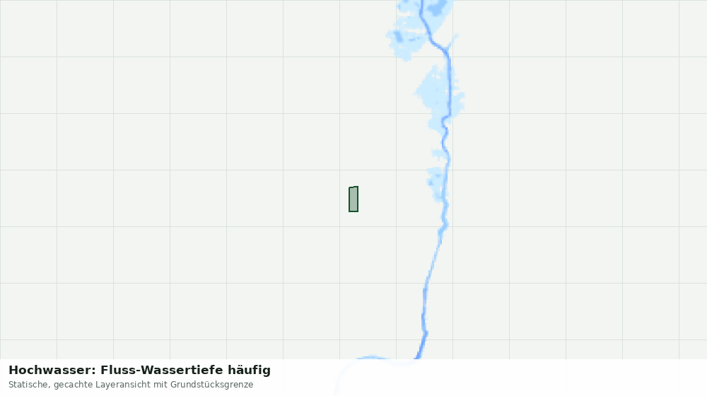 Statische Kartenansicht: Hochwasser: Fluss-Wassertiefe häufig