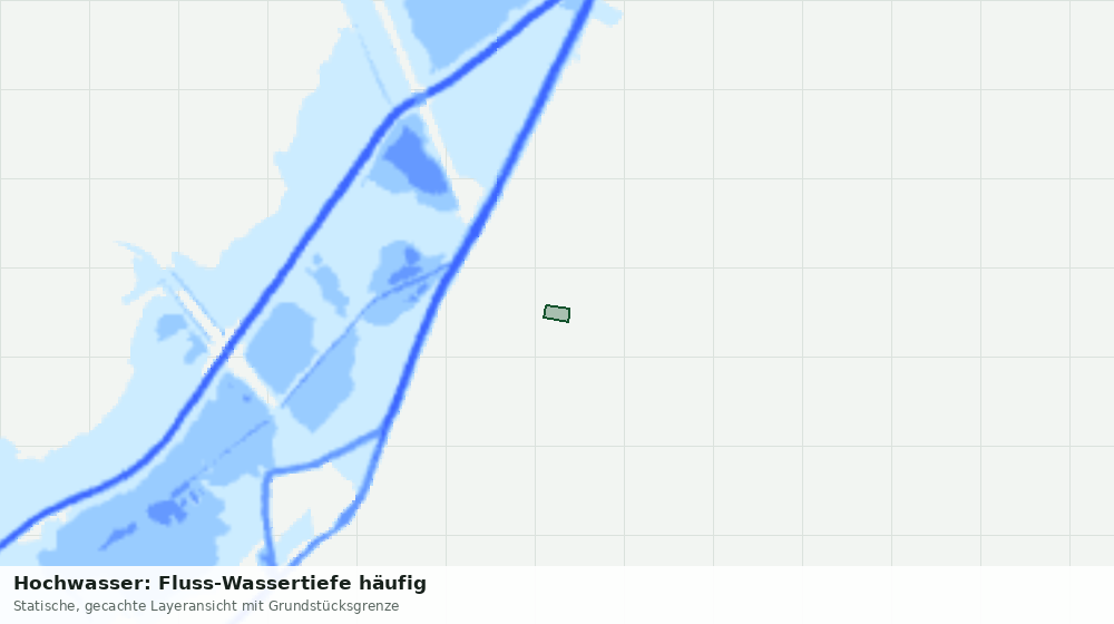 Statische Kartenansicht: Hochwasser: Fluss-Wassertiefe häufig