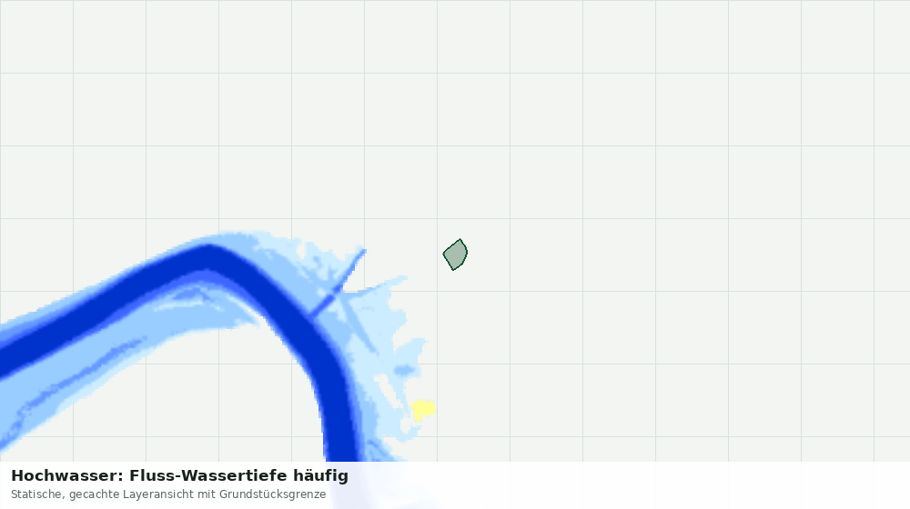 Statische Kartenansicht: Hochwasser: Fluss-Wassertiefe häufig