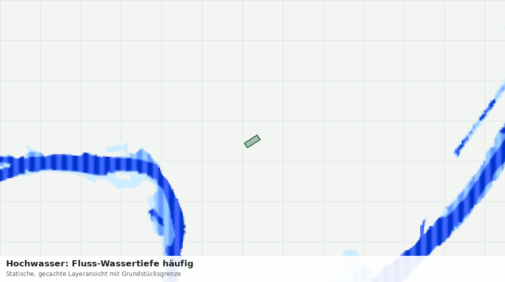 Statische Kartenansicht: Hochwasser: Fluss-Wassertiefe häufig