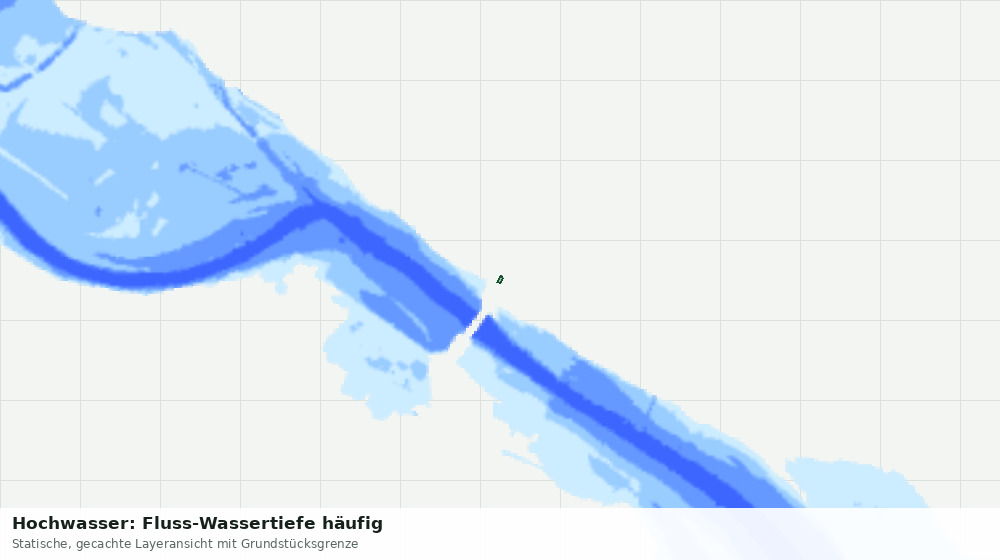 Statische Kartenansicht: Hochwasser: Fluss-Wassertiefe häufig