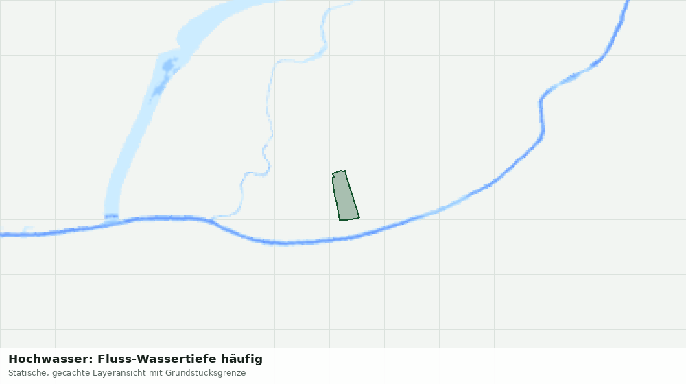Statische Kartenansicht: Hochwasser: Fluss-Wassertiefe häufig