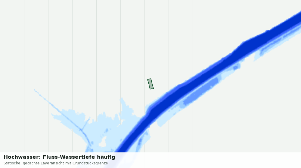 Statische Kartenansicht: Hochwasser: Fluss-Wassertiefe häufig