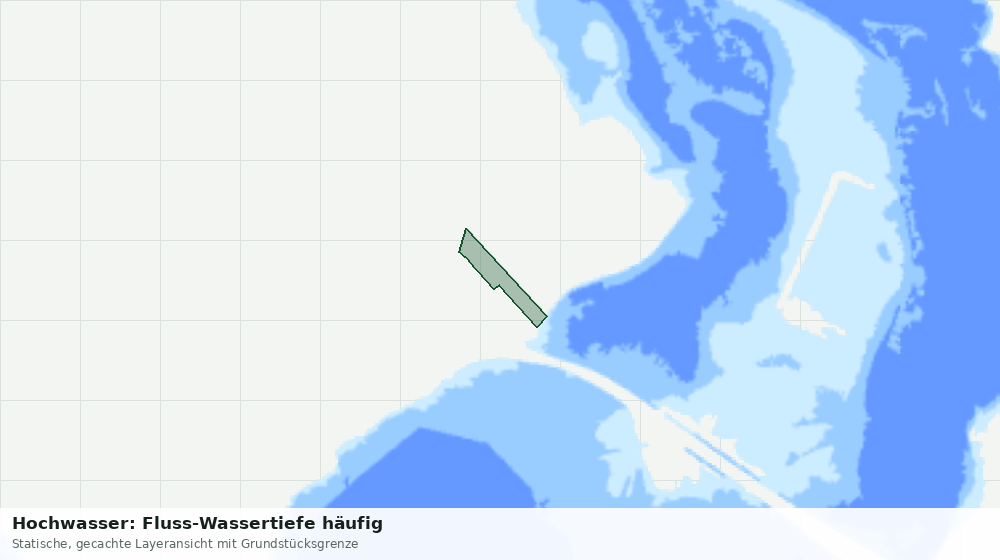 Statische Kartenansicht: Hochwasser: Fluss-Wassertiefe häufig