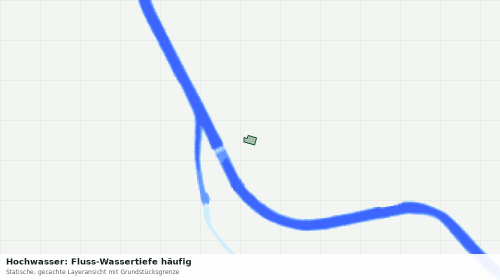 Statische Kartenansicht: Hochwasser: Fluss-Wassertiefe häufig