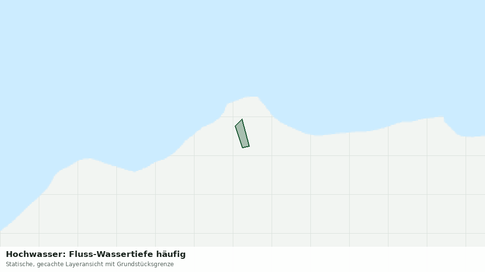 Statische Kartenansicht: Hochwasser: Fluss-Wassertiefe häufig