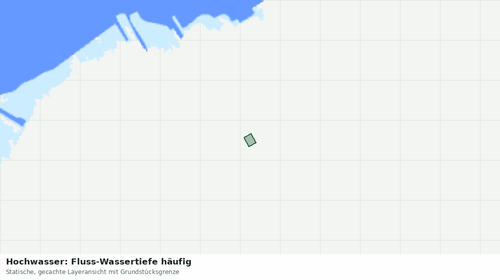 Statische Kartenansicht: Hochwasser: Fluss-Wassertiefe häufig
