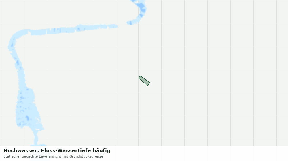 Statische Kartenansicht: Hochwasser: Fluss-Wassertiefe häufig