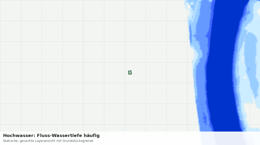 Statische Kartenansicht: Hochwasser: Fluss-Wassertiefe häufig