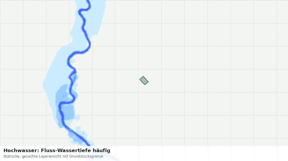 Statische Kartenansicht: Hochwasser: Fluss-Wassertiefe häufig