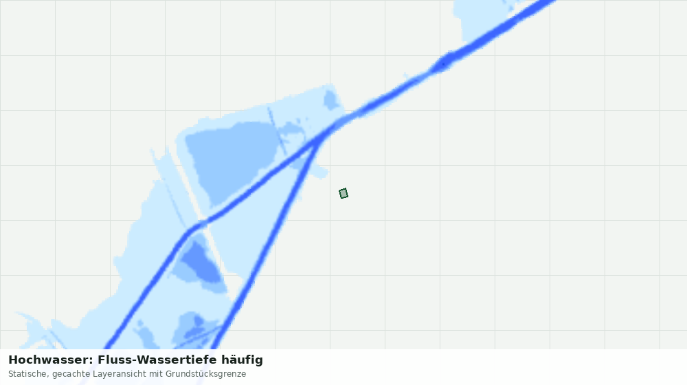 Statische Kartenansicht: Hochwasser: Fluss-Wassertiefe häufig