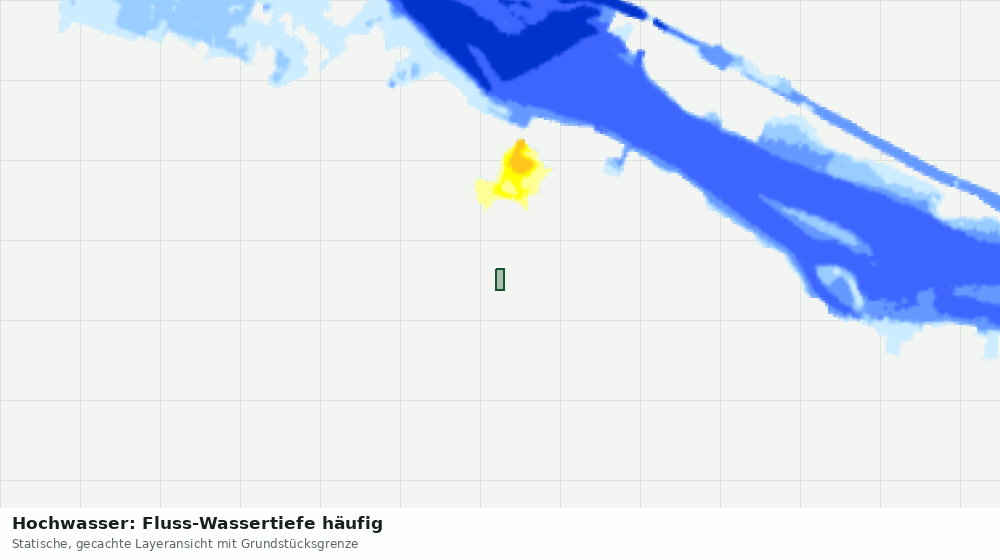 Statische Kartenansicht: Hochwasser: Fluss-Wassertiefe häufig