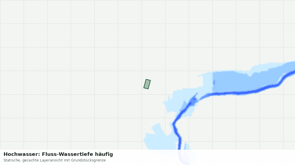 Statische Kartenansicht: Hochwasser: Fluss-Wassertiefe häufig