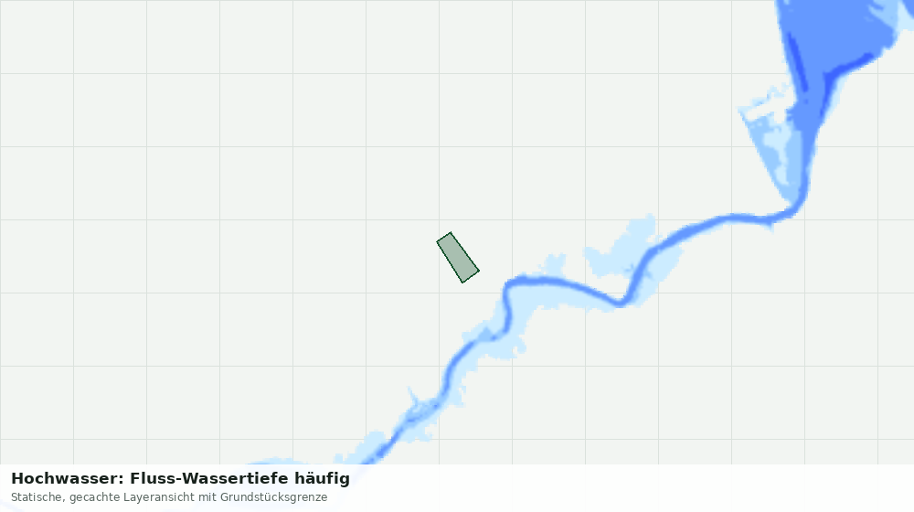 Statische Kartenansicht: Hochwasser: Fluss-Wassertiefe häufig