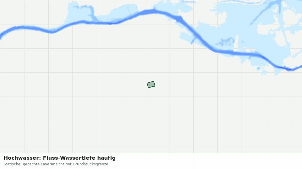 Statische Kartenansicht: Hochwasser: Fluss-Wassertiefe häufig