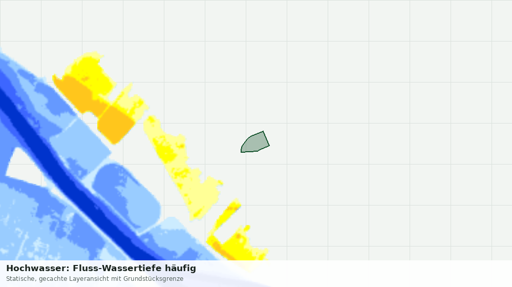 Statische Kartenansicht: Hochwasser: Fluss-Wassertiefe häufig